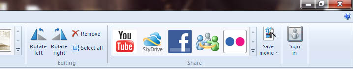 Saving movie as another file format in Windows Live Movie Maker